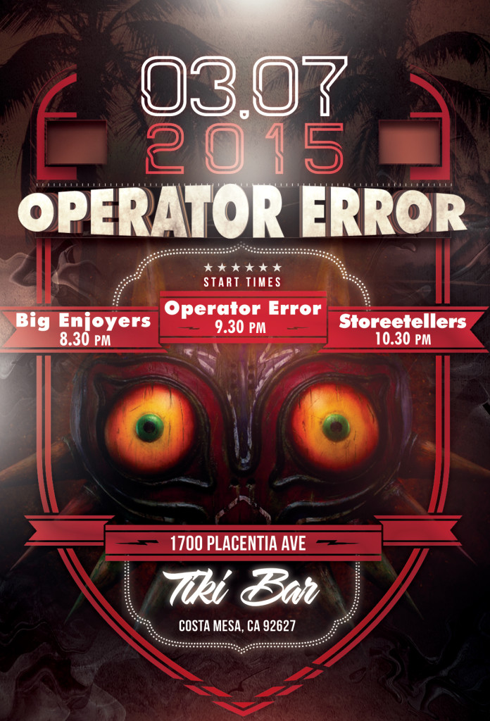 Operator Error Mar 7 - band